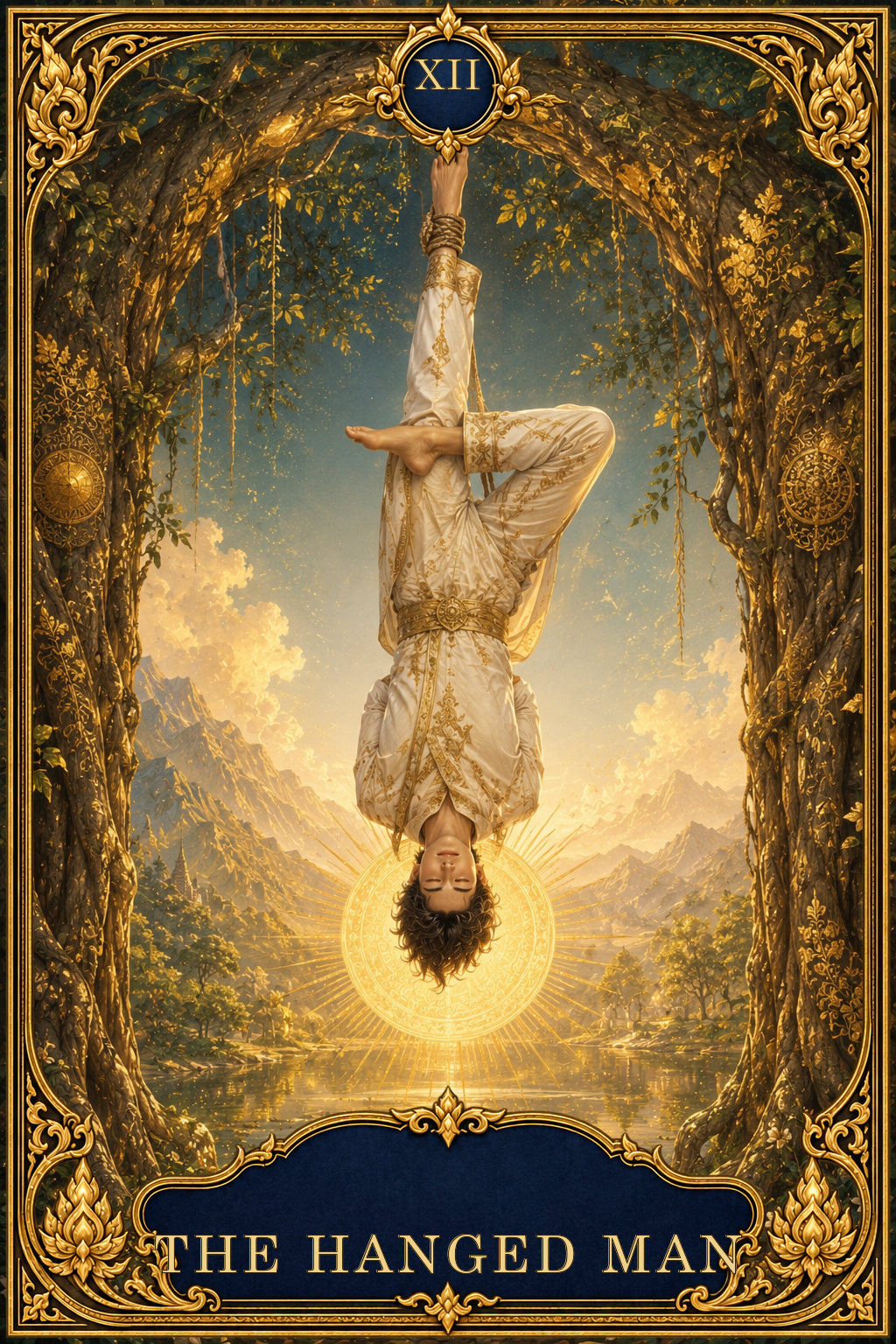 ไพ่ The Hanged Man หรือ ชายผู้ถูกแขวน ในชุด Fortune19